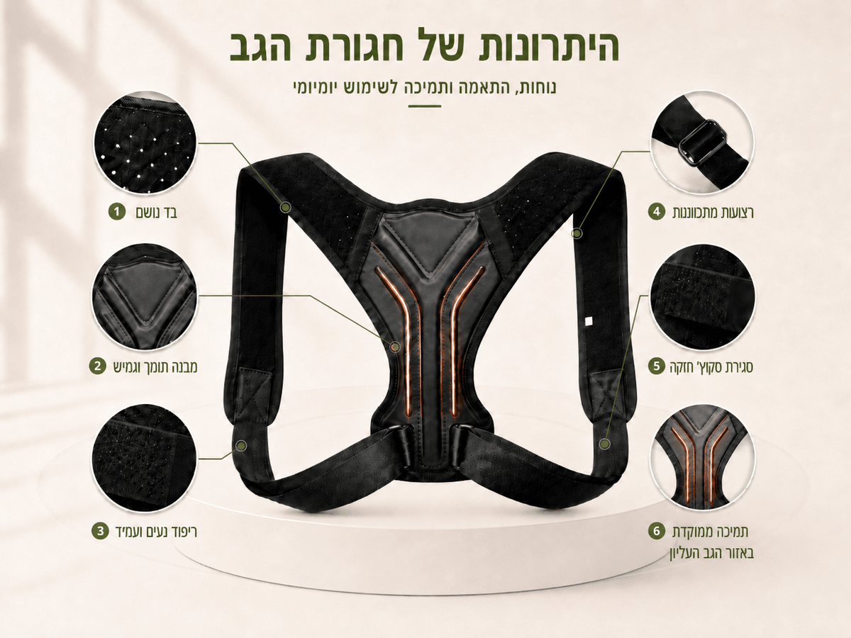 חגורת תמיכה לכתפיים MYLUR